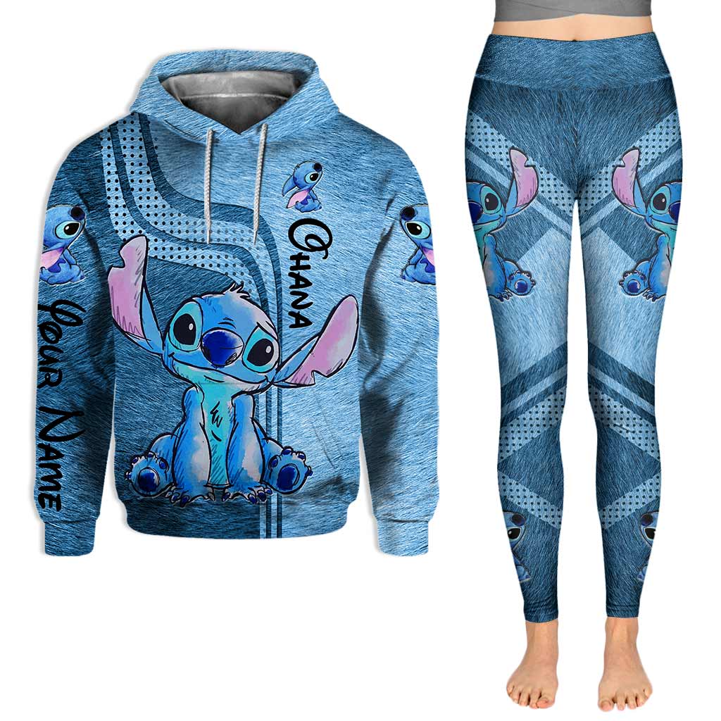 Personalized Ohana Hoodie and Leggings Set Custom Name Gift Hoodie & Leggings GradoCreations