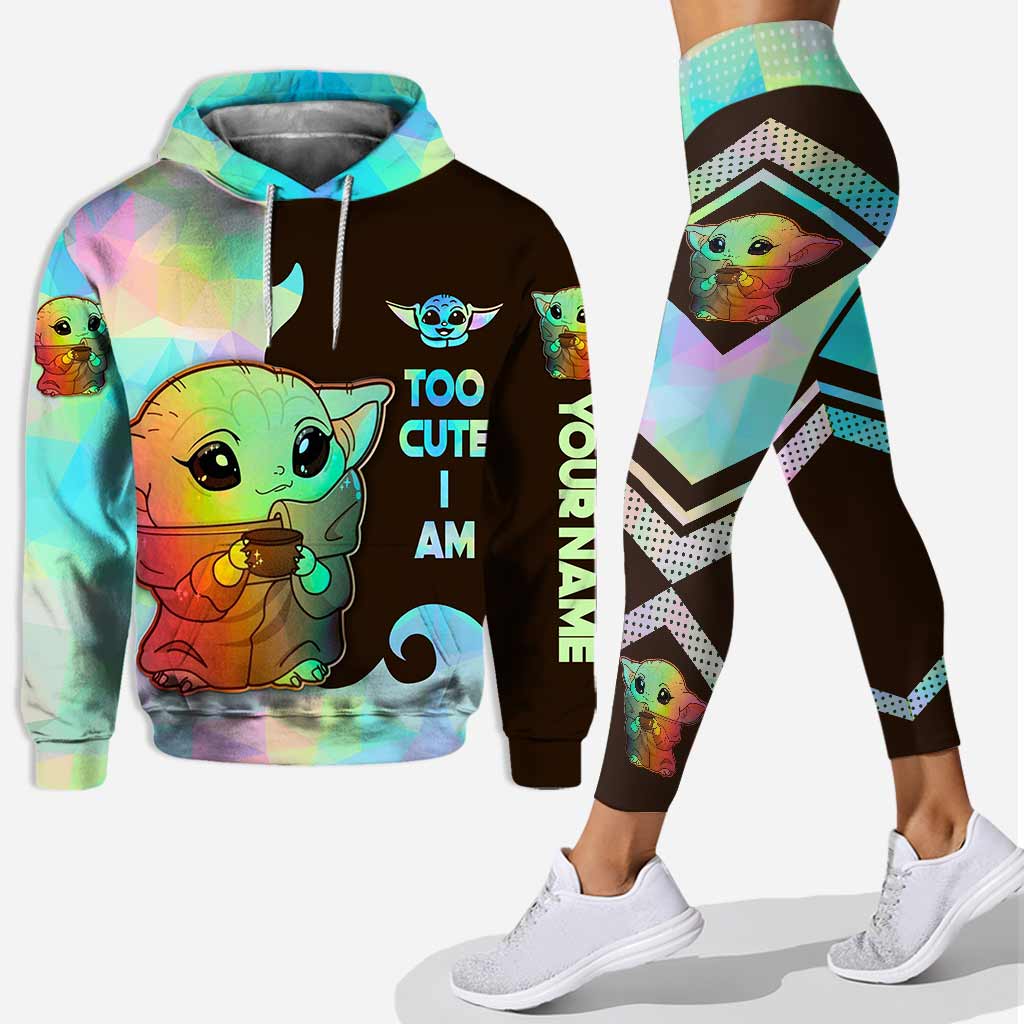 Personalized Hoodie and Leggings Set Cute Custom Name Gift Hoodie & Leggings GradoCreations