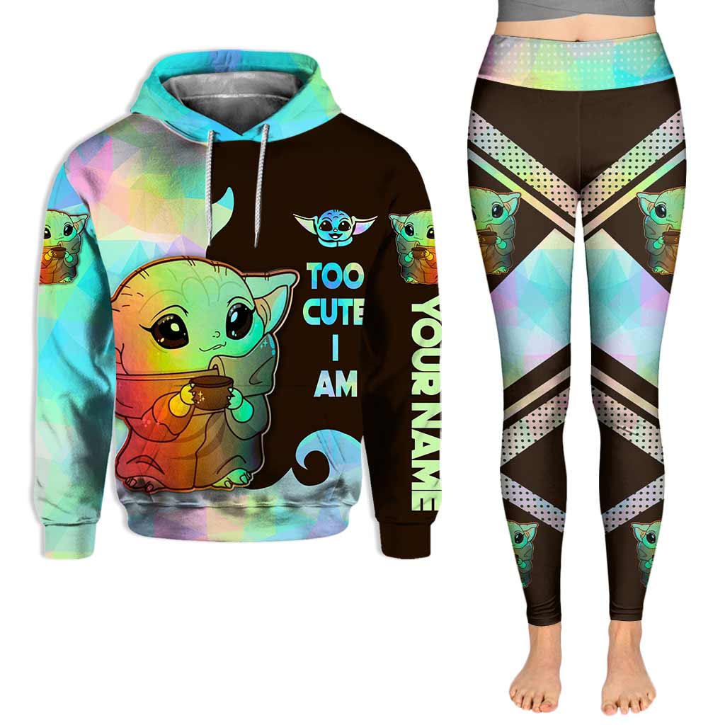 Personalized Hoodie and Leggings Set Cute Custom Name Gift Hoodie & Leggings GradoCreations
