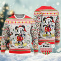 Personalized Christmas Mouse Sweater Custom Name Gift Sweater GradoCreations