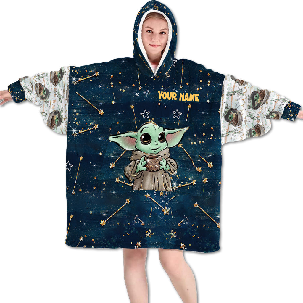 Personalized The Force Blanket Hoodie Custom Name Gift Blanket Hoodie GradoCreations
