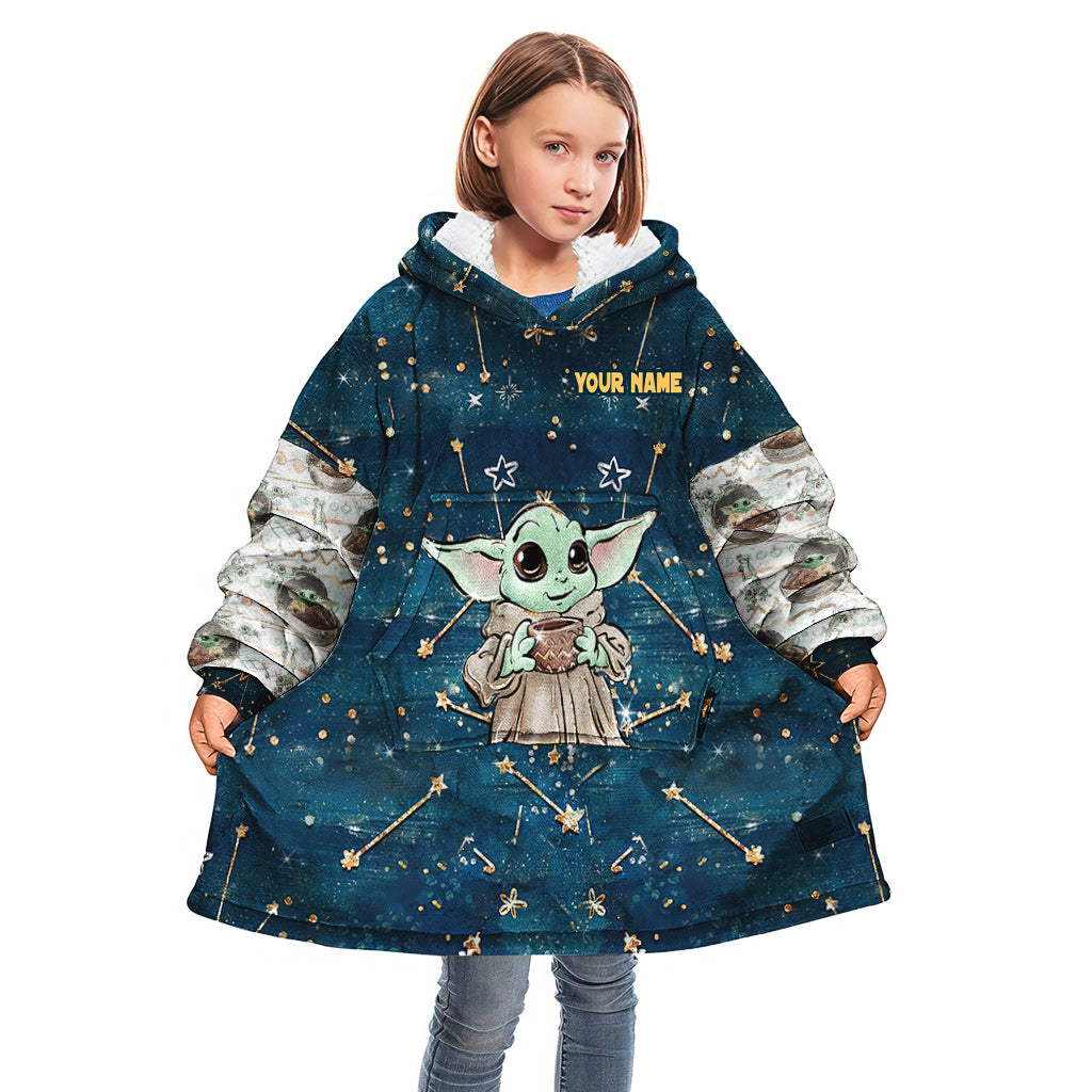Personalized The Force Blanket Hoodie Custom Name Gift Blanket Hoodie GradoCreations