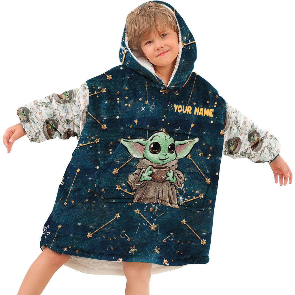 Personalized The Force Blanket Hoodie Custom Name Gift Blanket Hoodie GradoCreations