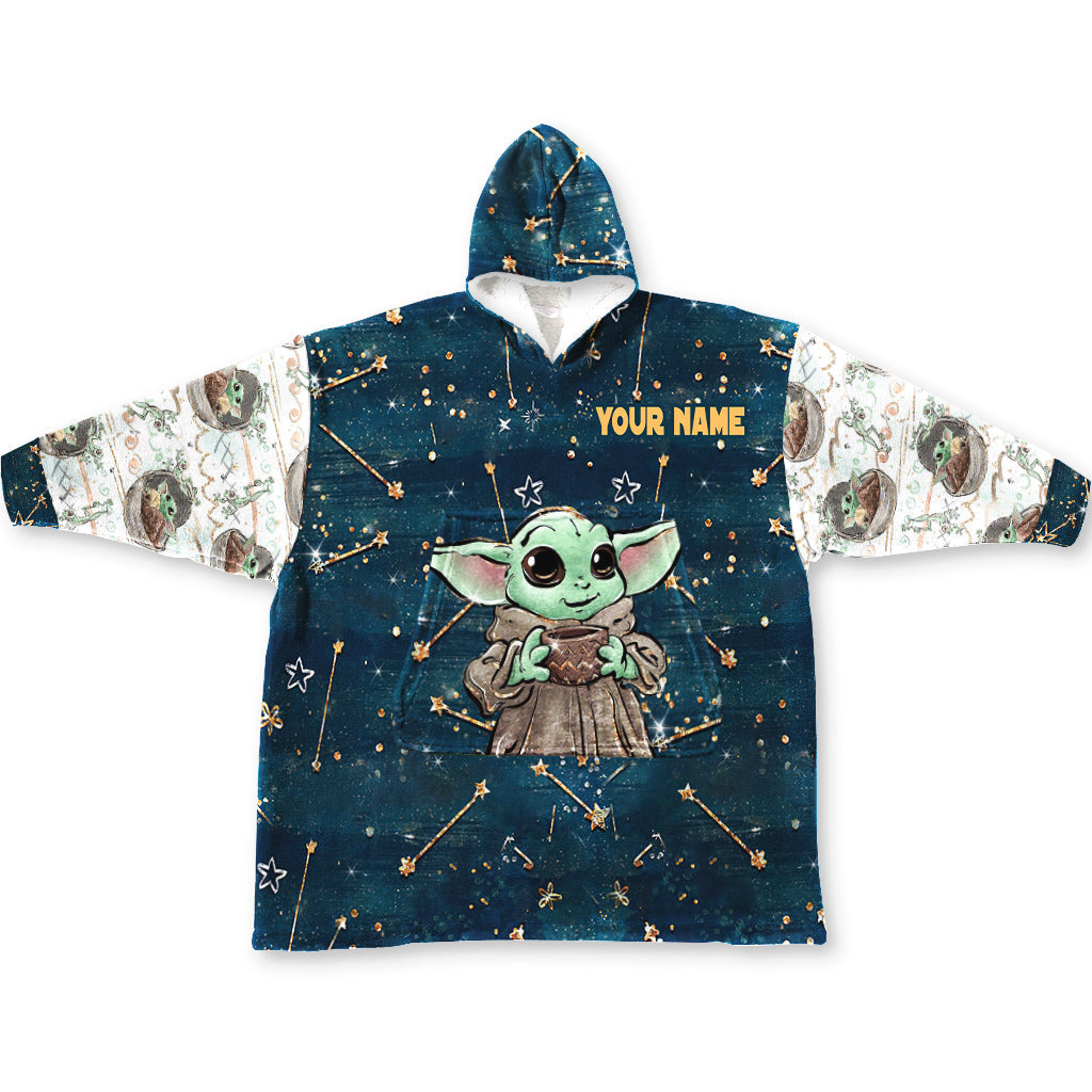 Personalized The Force Blanket Hoodie Custom Name Gift Blanket Hoodie GradoCreations