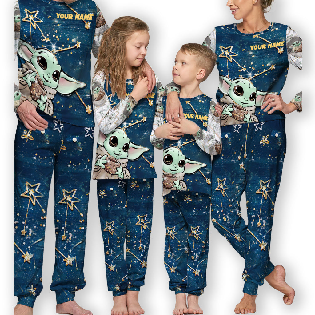 Personalized The Force Pajama Set for Kids | Custom Name Design Pajamas Set GradoCreations