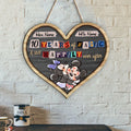 Personalized Wood Sign for Couples | Custom Name Heart Wall Art Wood Sign GradoCreations