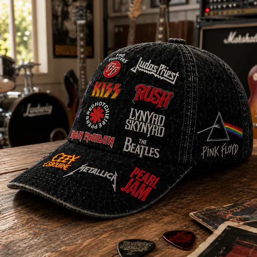 Personalized Classic Cap with Rock Legends Design Gift for Music Lovers Classic Cap GradoCreations
