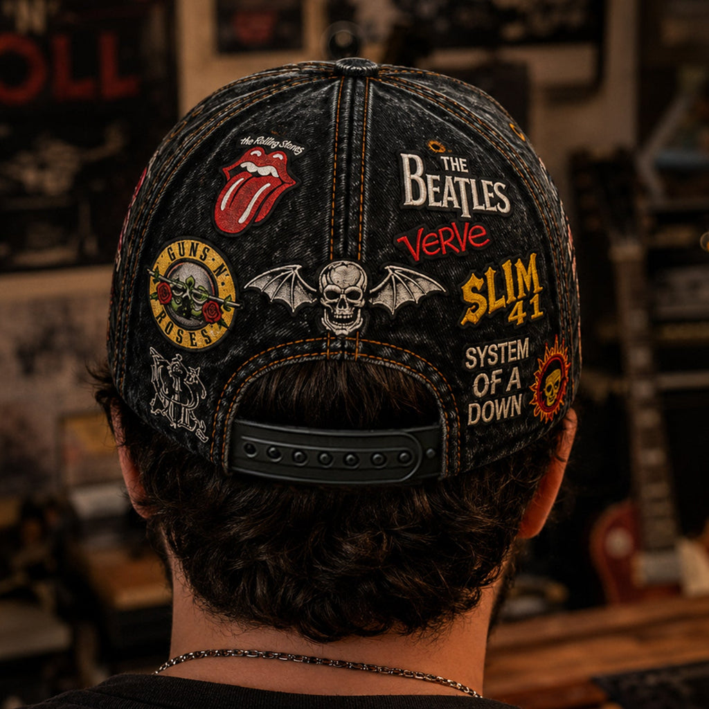 Personalized Classic Rock Cap Unique Gift for Music Lovers GradoCreations