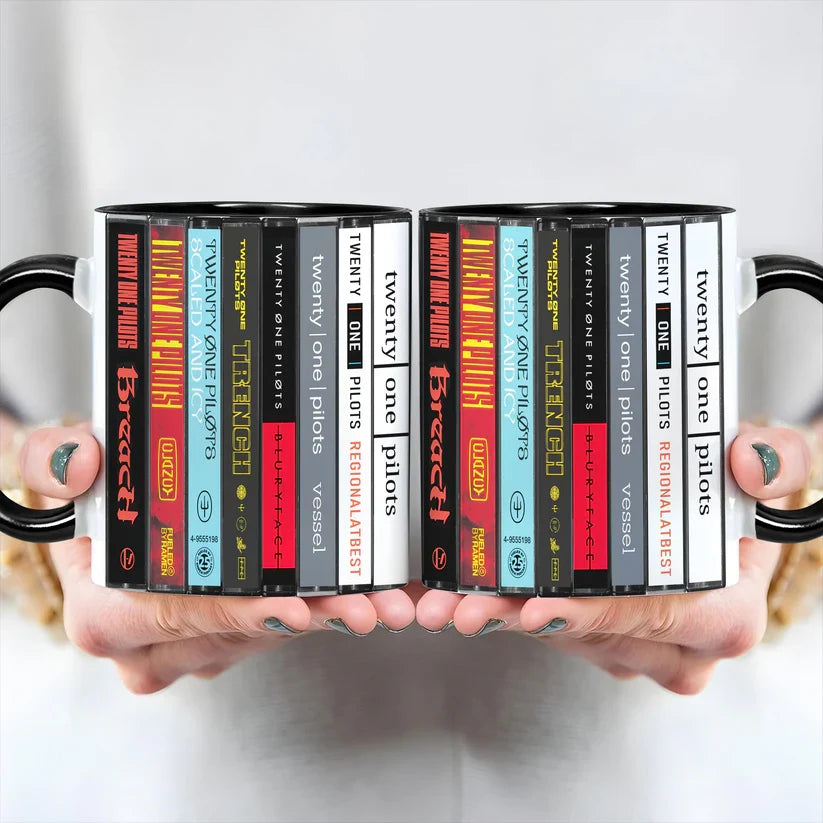 Twenty One Pilots Cassette Mug Retro Drinkware Gift GradoCreations