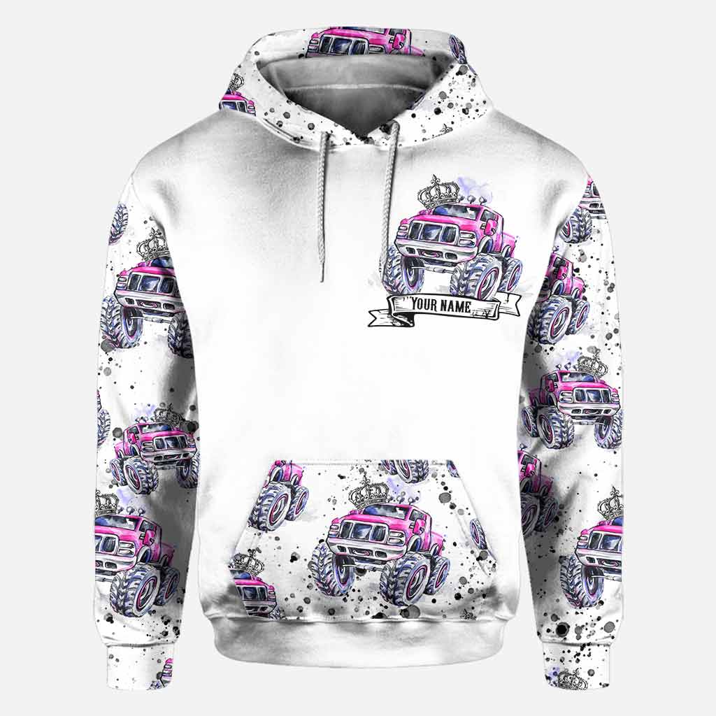 Personalized Jeep King Queen Hoodie Shirt for Couples All Over Shirt GradoCreations