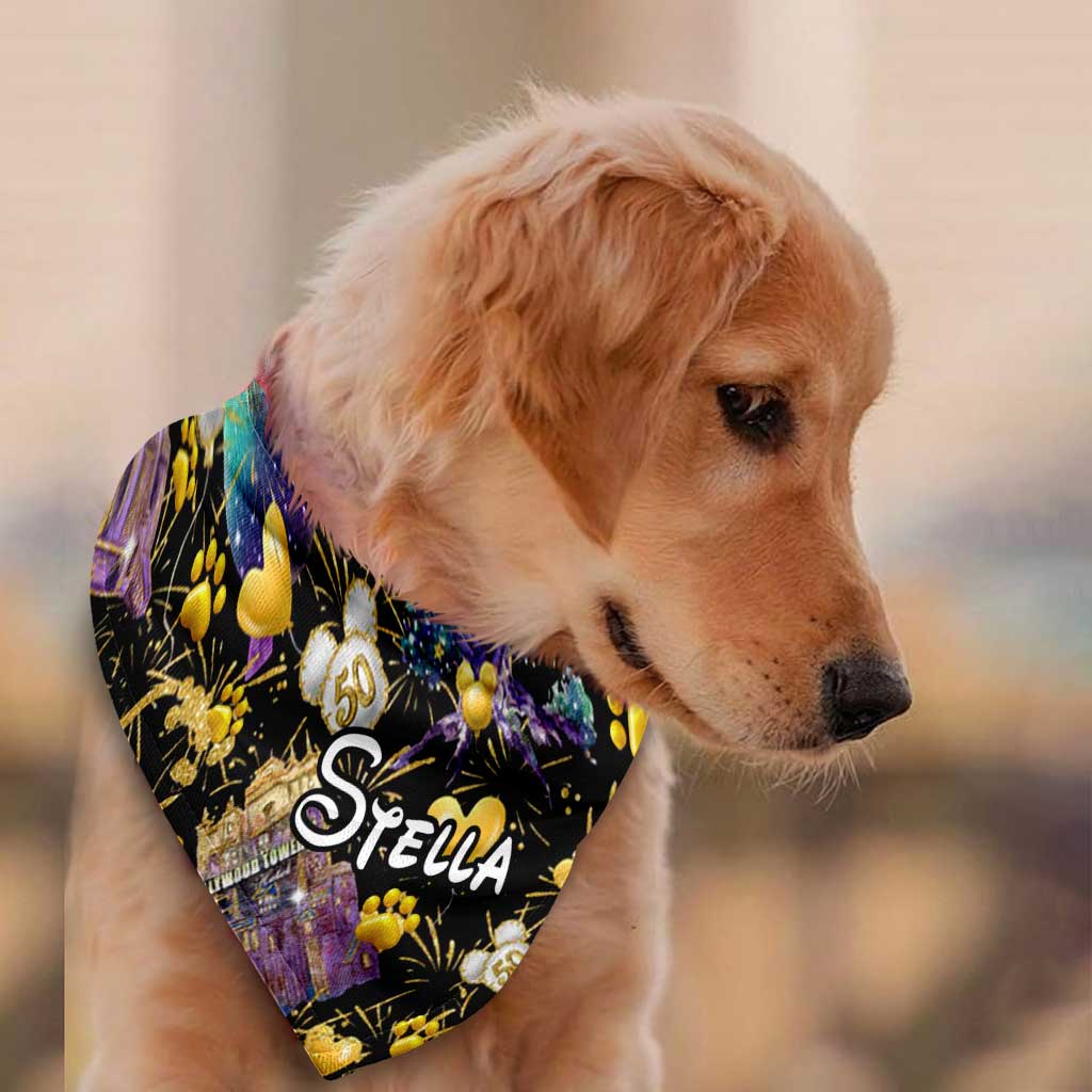 Personalized Dog Bandana Cute Pet Gift for Christmas Pet Bandana GradoCreations