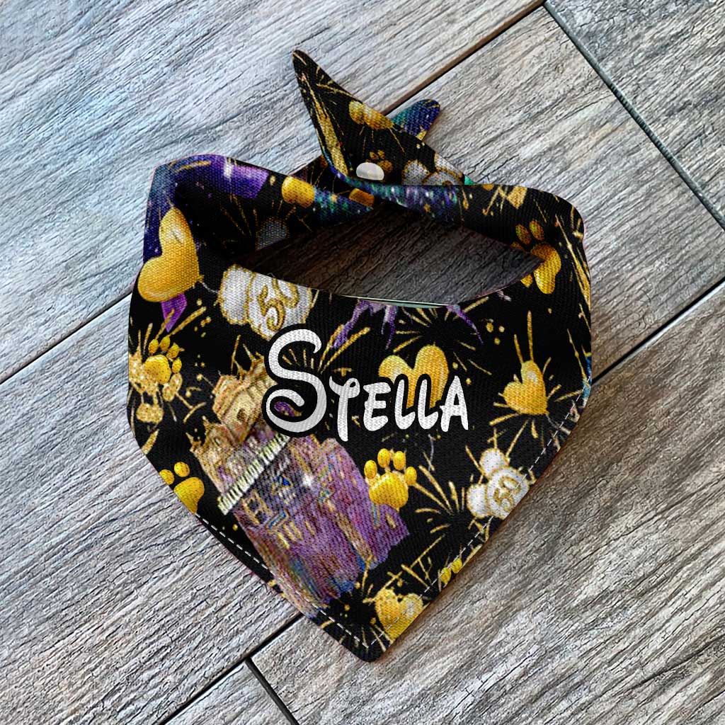 Personalized Dog Bandana Cute Pet Gift for Christmas Pet Bandana GradoCreations