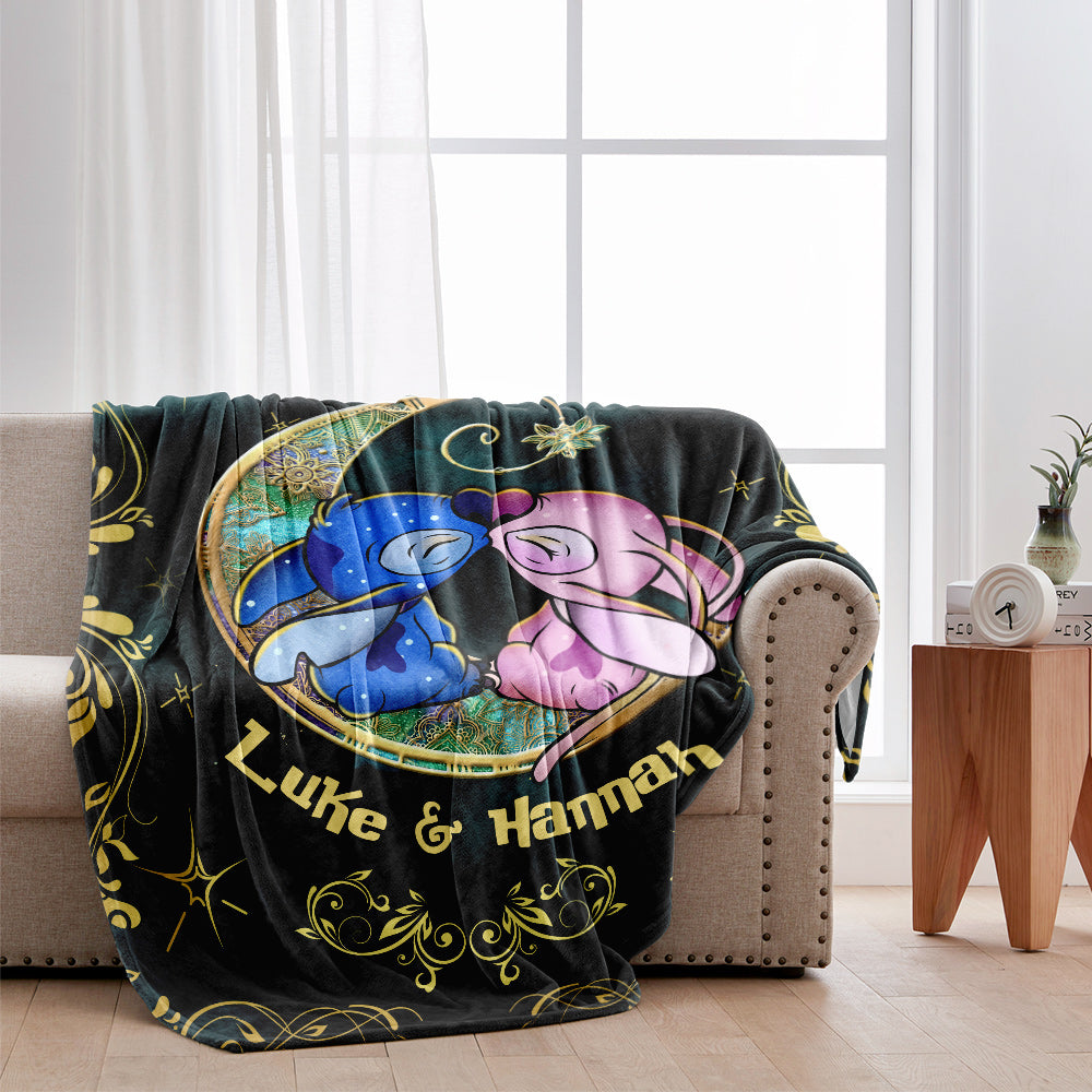 Personalized Ohana Blanket Custom Couple Gift for Him/Her Blanket GradoCreations