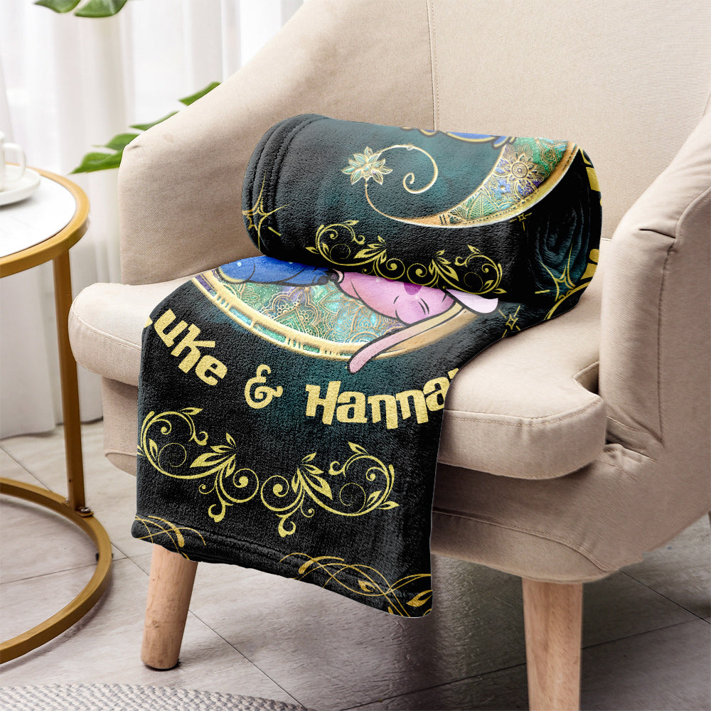 Personalized Ohana Blanket Custom Couple Gift for Him/Her Blanket GradoCreations
