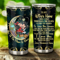 Personalized Couple Tumbler 'I Love You to the Moon' Gift Tumbler GradoCreations