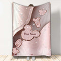 Personalized Mouse Blanket Custom Name Gift for Kids Blanket GradoCreations