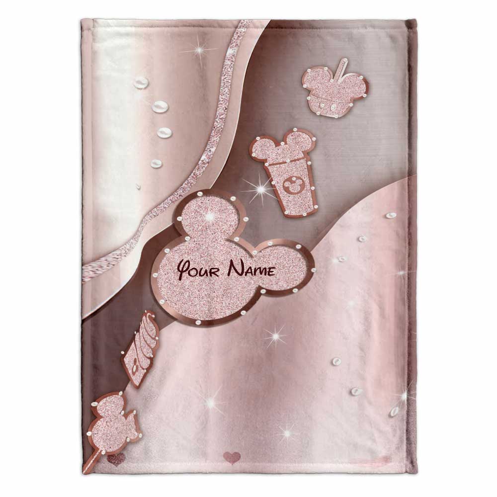Personalized Mouse Blanket Custom Name Gift for Kids Blanket GradoCreations