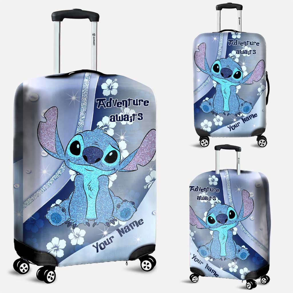 Personalized Ohana Luggage Cover Custom Name Travel Gift Luggage Cover GradoCreations