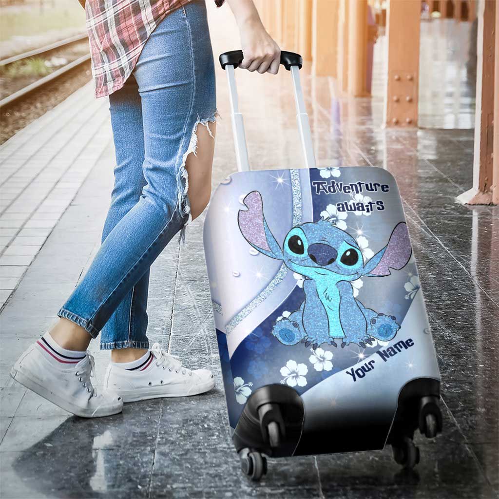 Personalized Ohana Luggage Cover Custom Name Travel Gift Luggage Cover GradoCreations