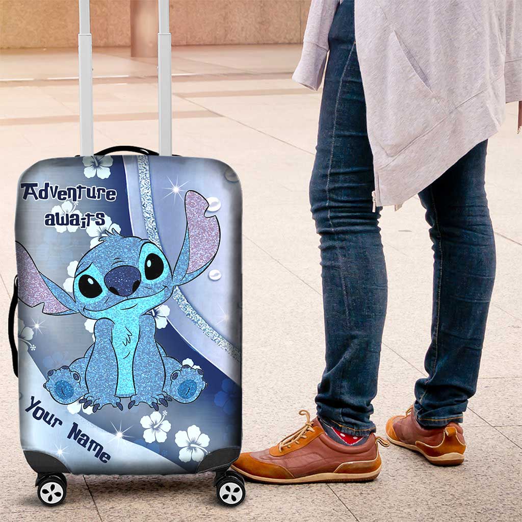 Personalized Ohana Luggage Cover Custom Name Travel Gift Luggage Cover GradoCreations