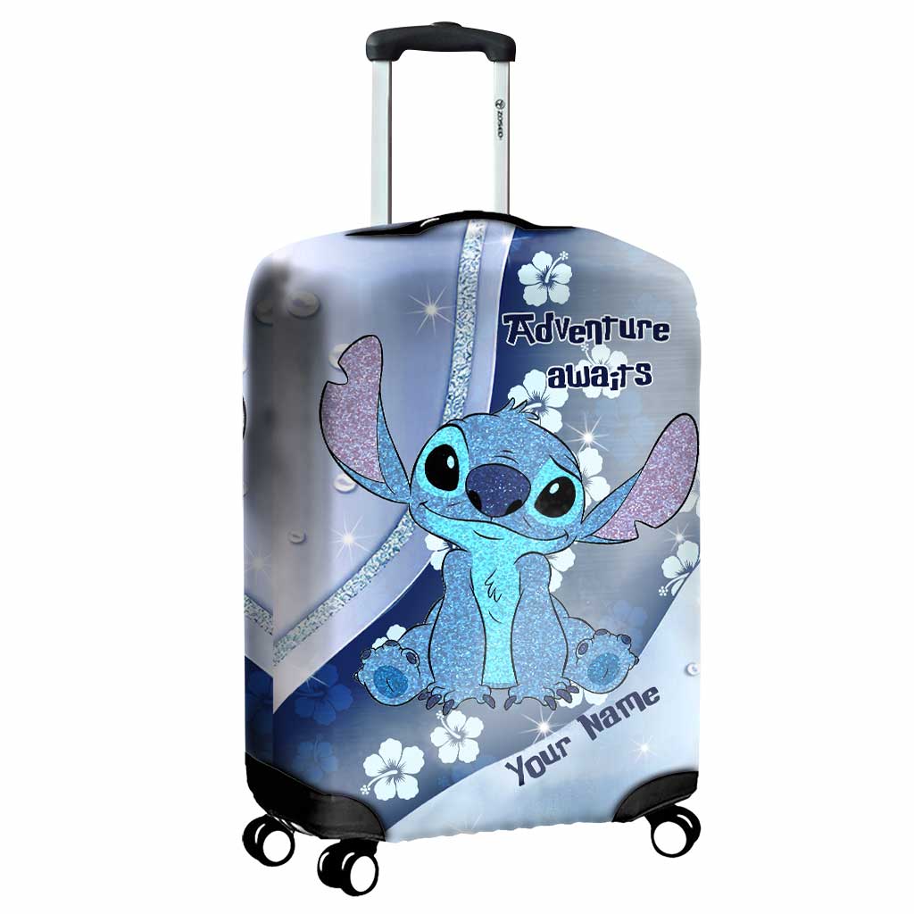 Personalized Ohana Luggage Cover Custom Name Travel Gift Luggage Cover GradoCreations