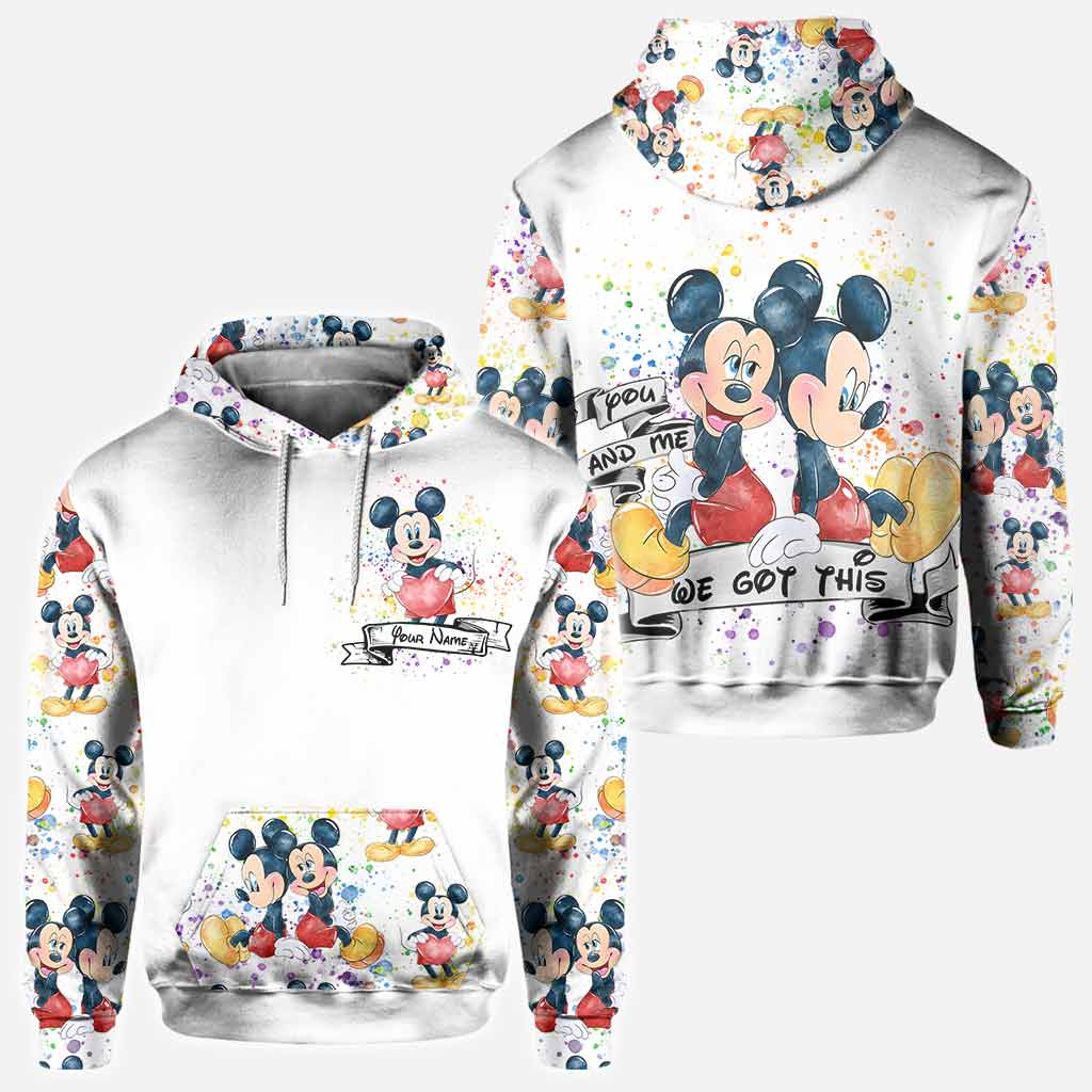 Personalized LGBT Couple Hoodie Custom Name All-Over Print Gift All Over Shirt GradoCreations