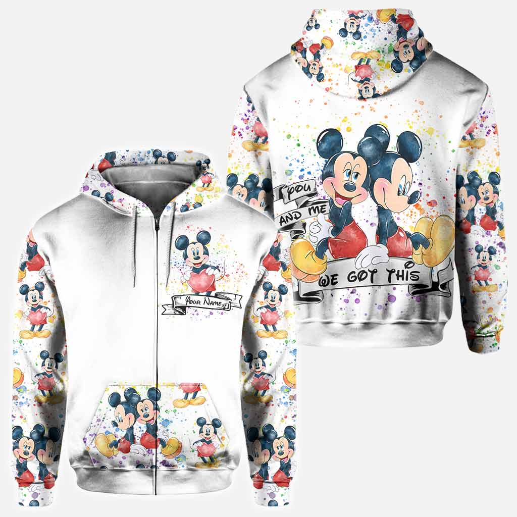 Personalized LGBT Couple Hoodie Custom Name All-Over Print Gift All Over Shirt GradoCreations
