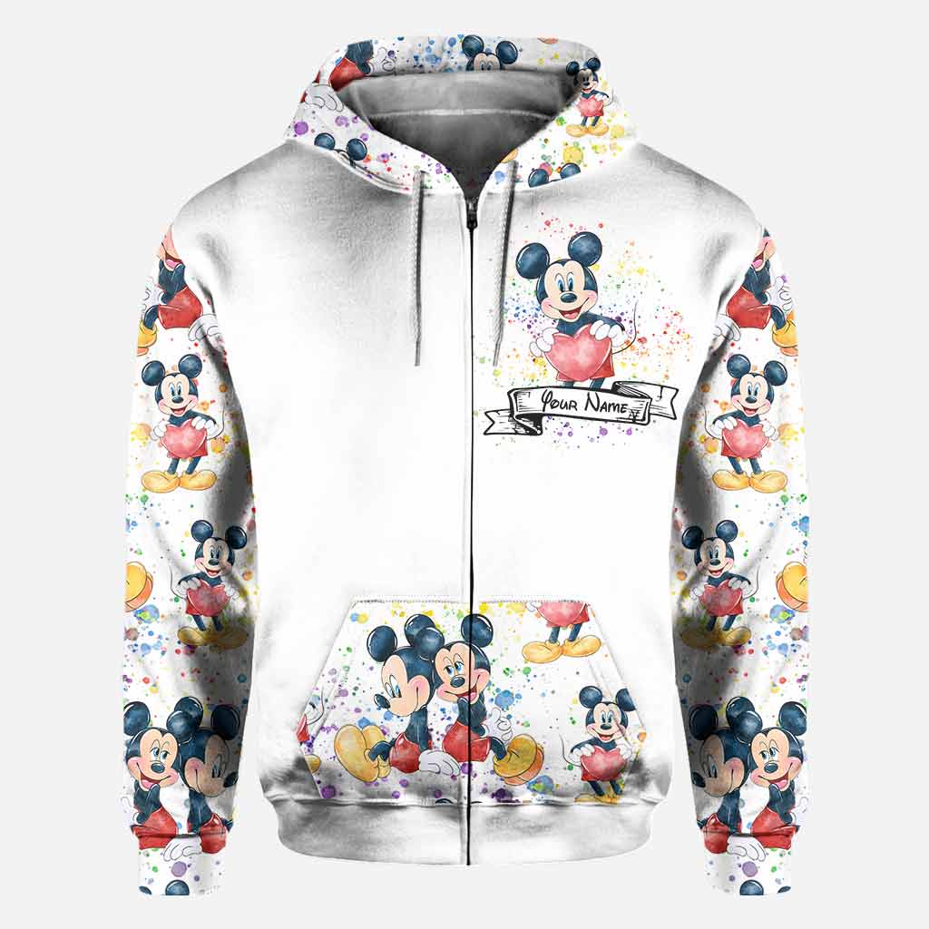 Personalized LGBT Couple Hoodie Custom Name All-Over Print Gift All Over Shirt GradoCreations