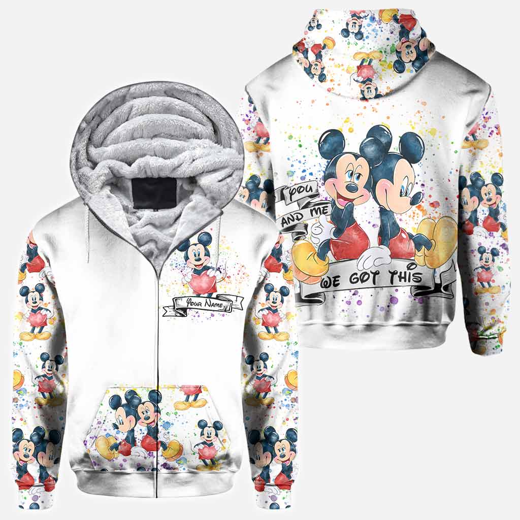 Personalized LGBT Couple Hoodie Custom Name All-Over Print Gift All Over Shirt GradoCreations