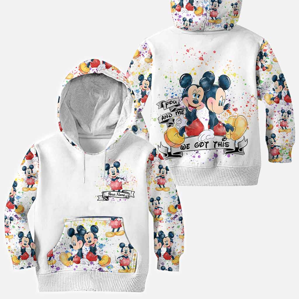 Personalized LGBT Couple Hoodie Custom Name All-Over Print Gift All Over Shirt GradoCreations