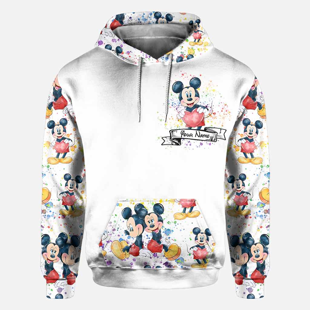 Personalized LGBT Couple Hoodie Custom Name All-Over Print Gift All Over Shirt GradoCreations