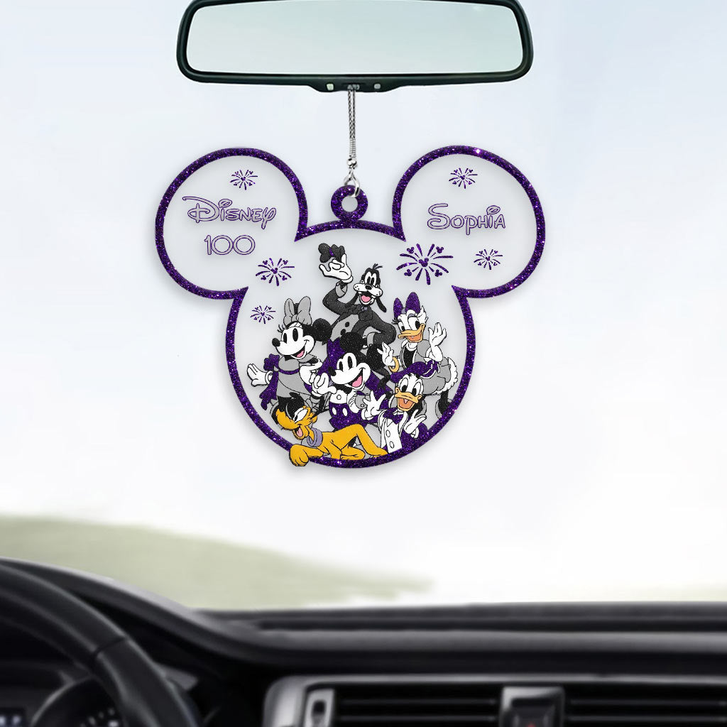 Personalized Disney 100 Car Ornament Custom Name Gift Car Ornament GradoCreations
