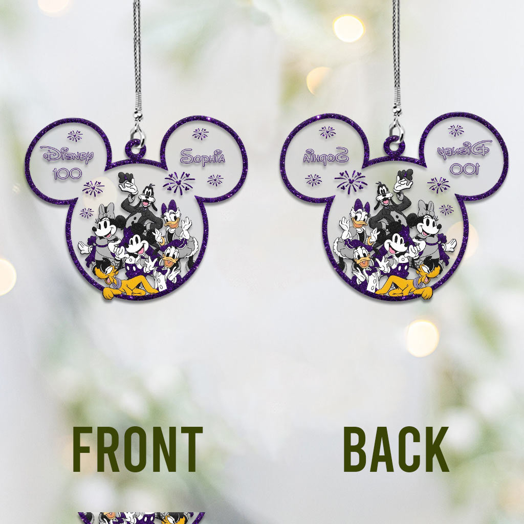 Personalized Disney 100 Car Ornament Custom Name Gift Car Ornament GradoCreations