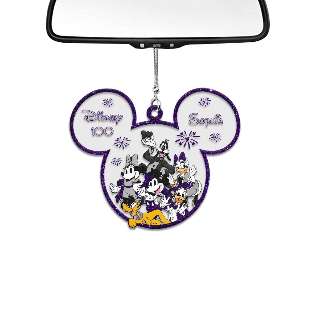 Personalized Disney 100 Car Ornament Custom Name Gift Car Ornament GradoCreations