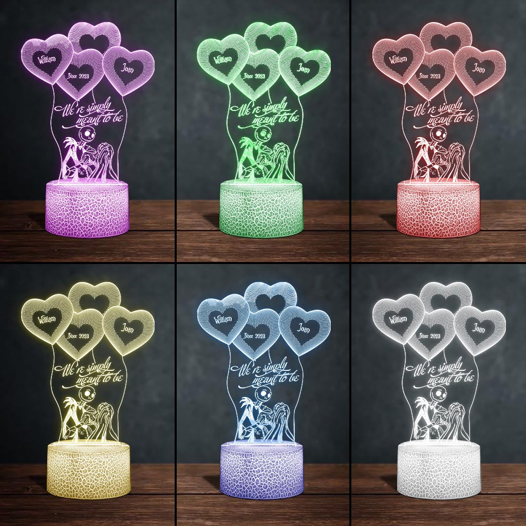 Personalized Couple Acrylic Plaque Light Base Heart Design Gift Shaped Plaque Light Base GradoCreations