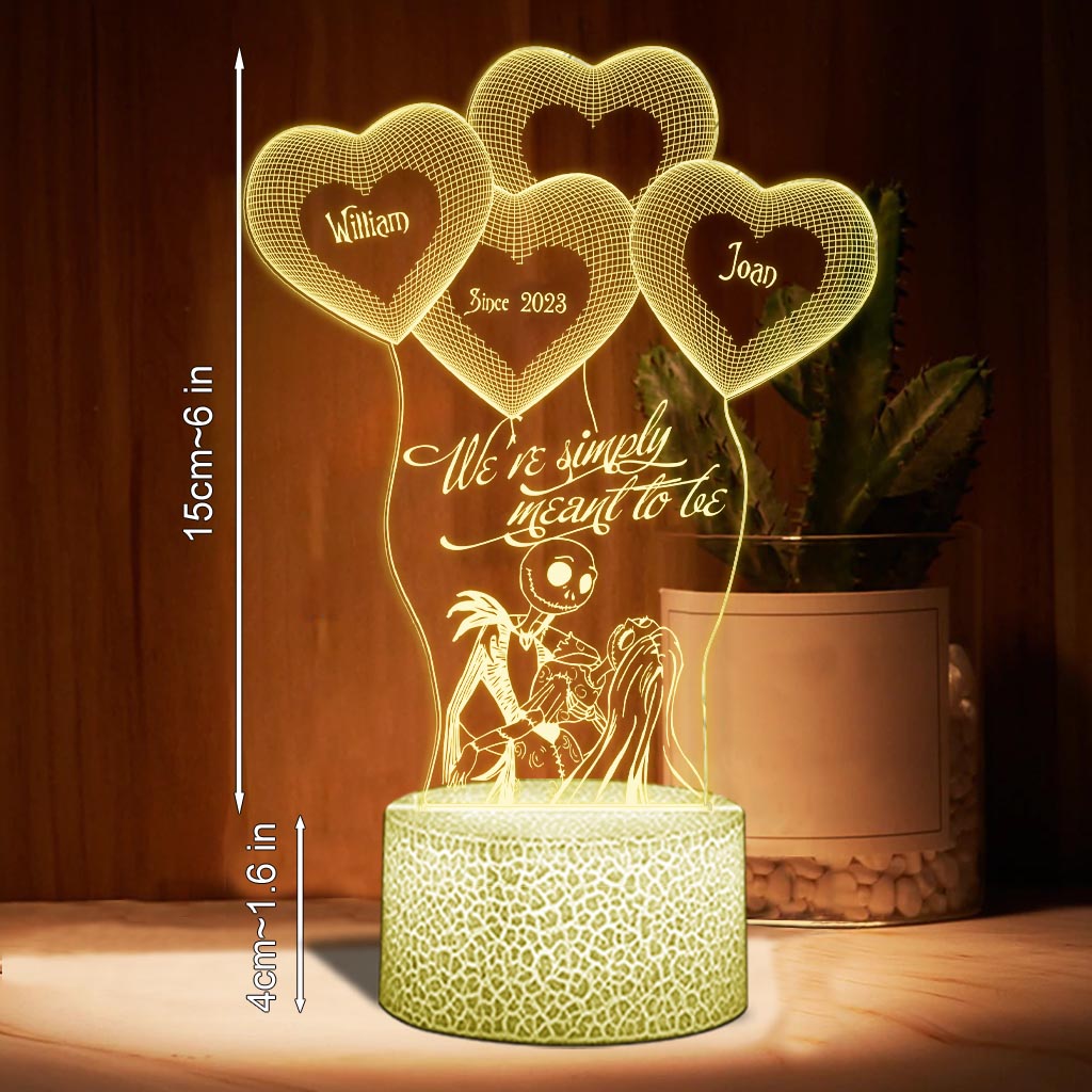 Personalized Couple Acrylic Plaque Light Base Heart Design Gift Shaped Plaque Light Base GradoCreations