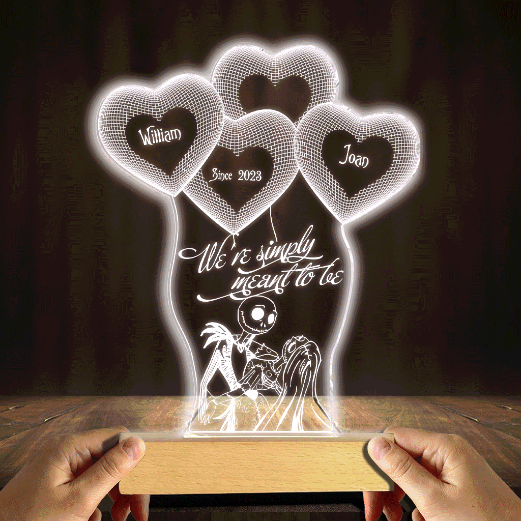 Personalized Couple Acrylic Plaque Light Base Heart Design Gift Shaped Plaque Light Base GradoCreations