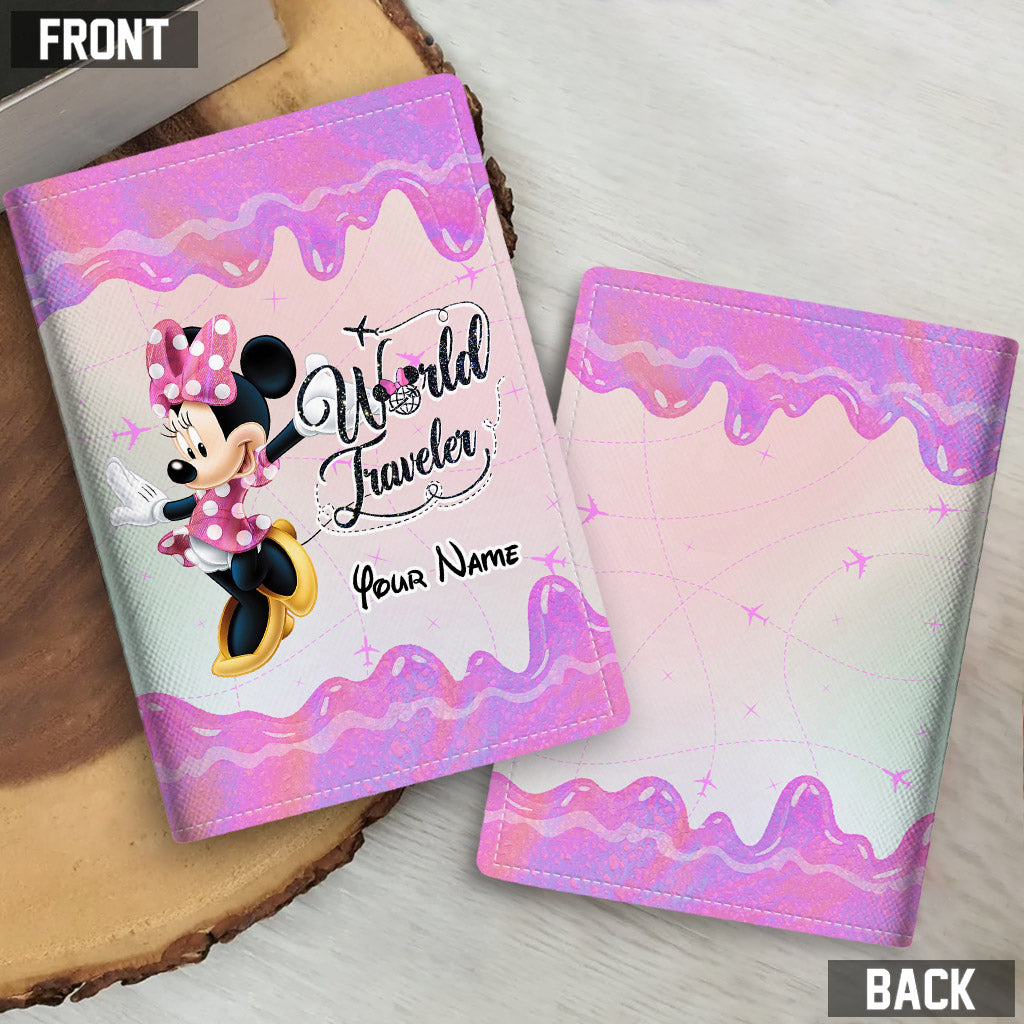 Personalized Mouse Passport Holder Custom Name Travel Gift for Her Passport Holder GradoCreations