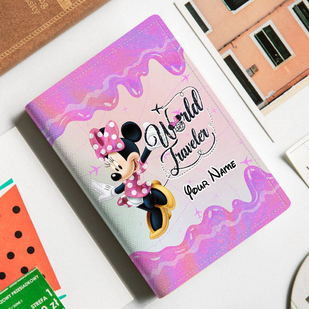 Personalized Mouse Passport Holder Custom Name Travel Gift for Her Passport Holder GradoCreations