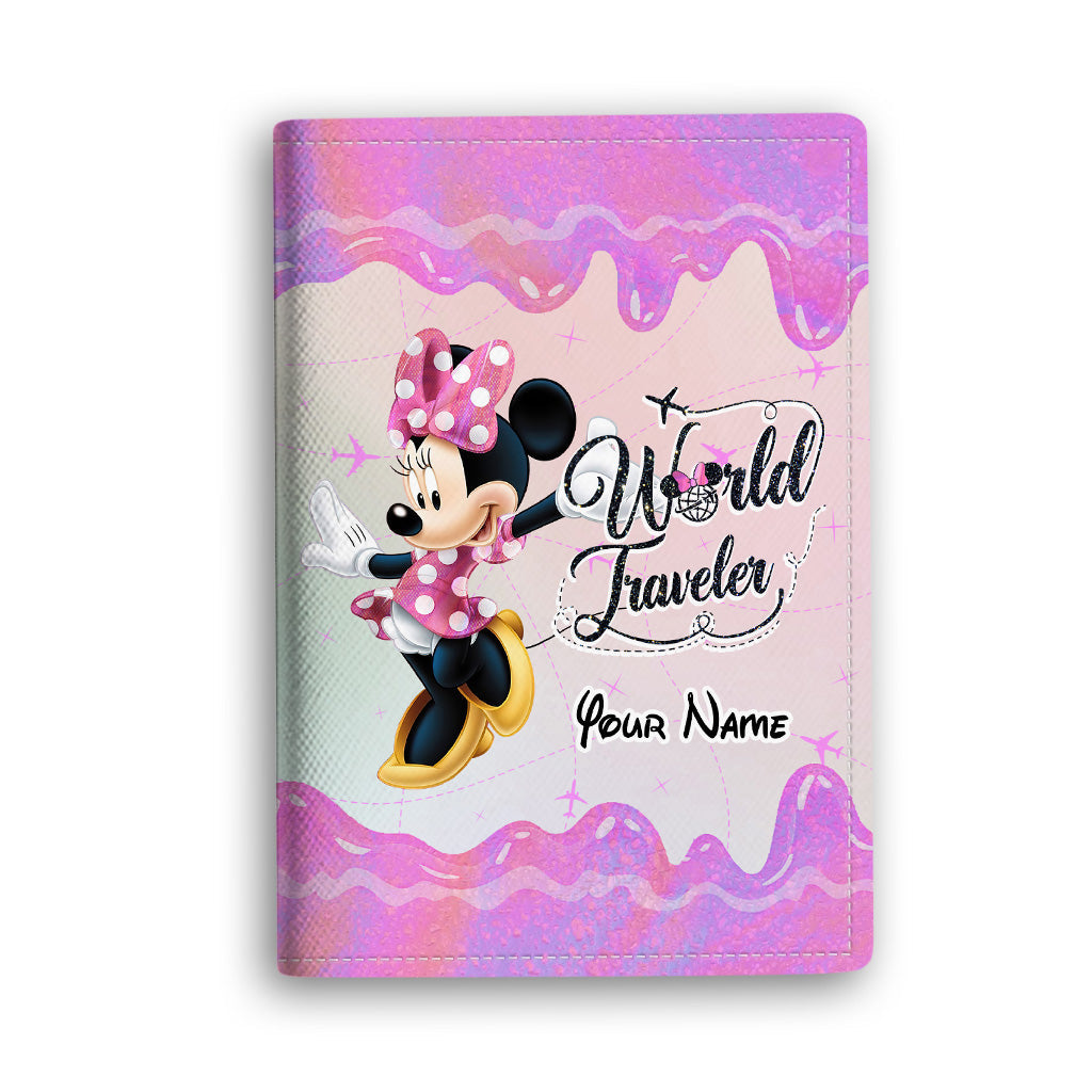 Personalized Mouse Passport Holder Custom Name Travel Gift for Her Passport Holder GradoCreations