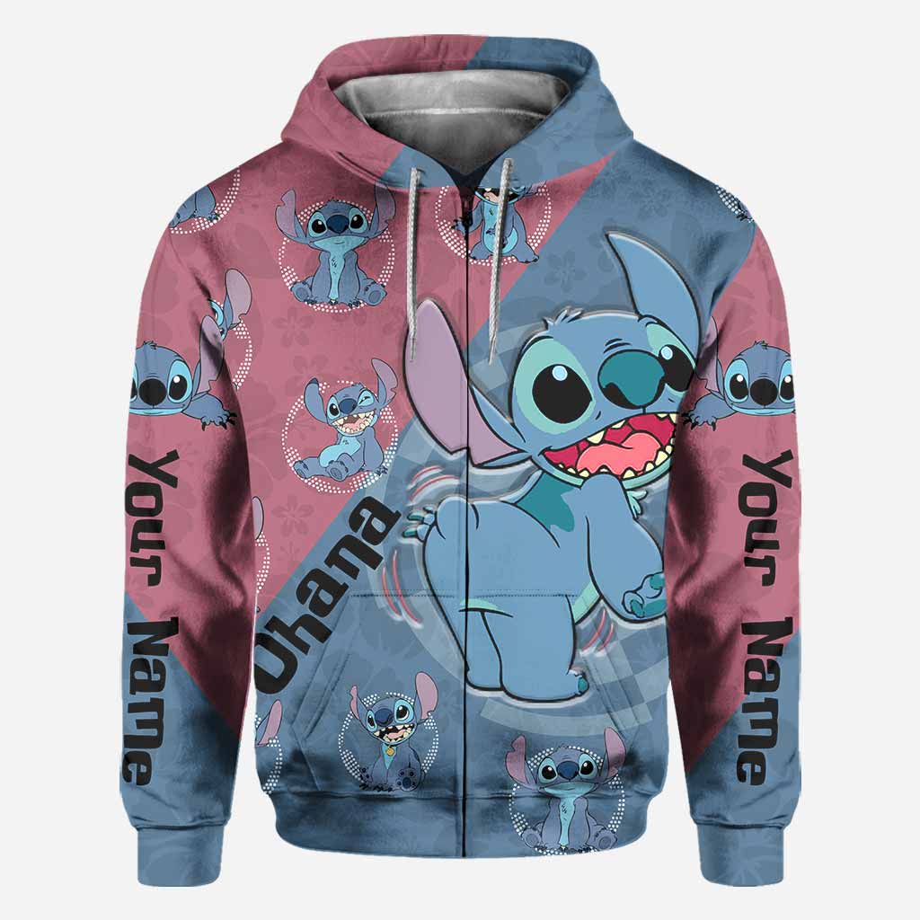 Personalized Ohana Hoodie Custom Name All-Over Print Gift All Over Shirt GradoCreations