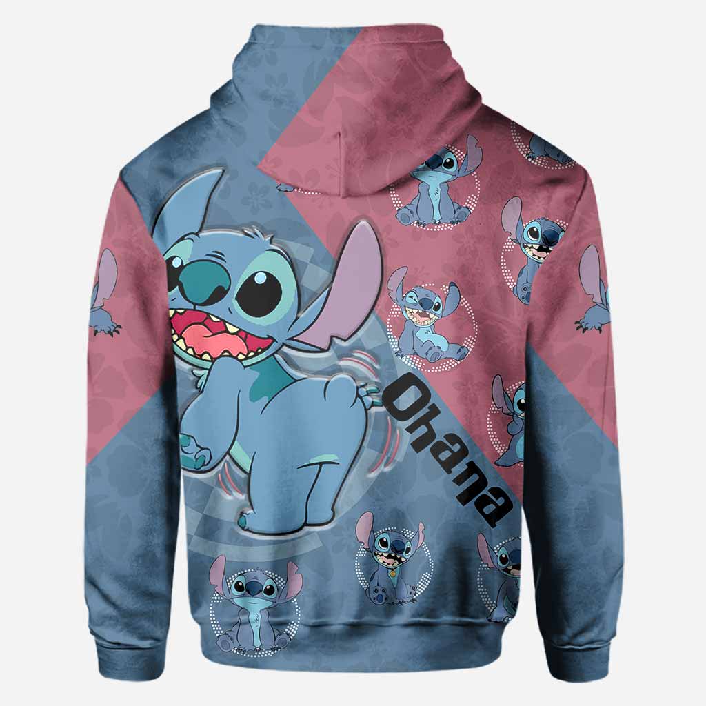 Personalized Ohana Hoodie Custom Name All-Over Print Gift All Over Shirt GradoCreations