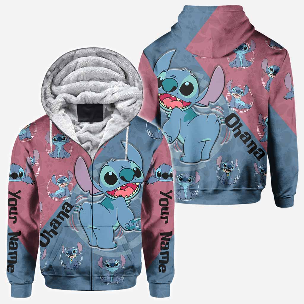 Personalized Ohana Hoodie Custom Name All-Over Print Gift All Over Shirt GradoCreations