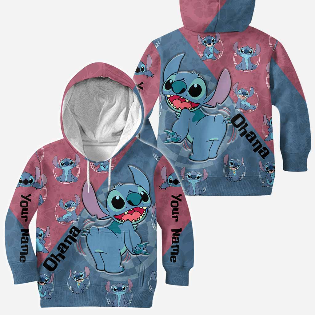 Personalized Ohana Hoodie Custom Name All-Over Print Gift All Over Shirt GradoCreations