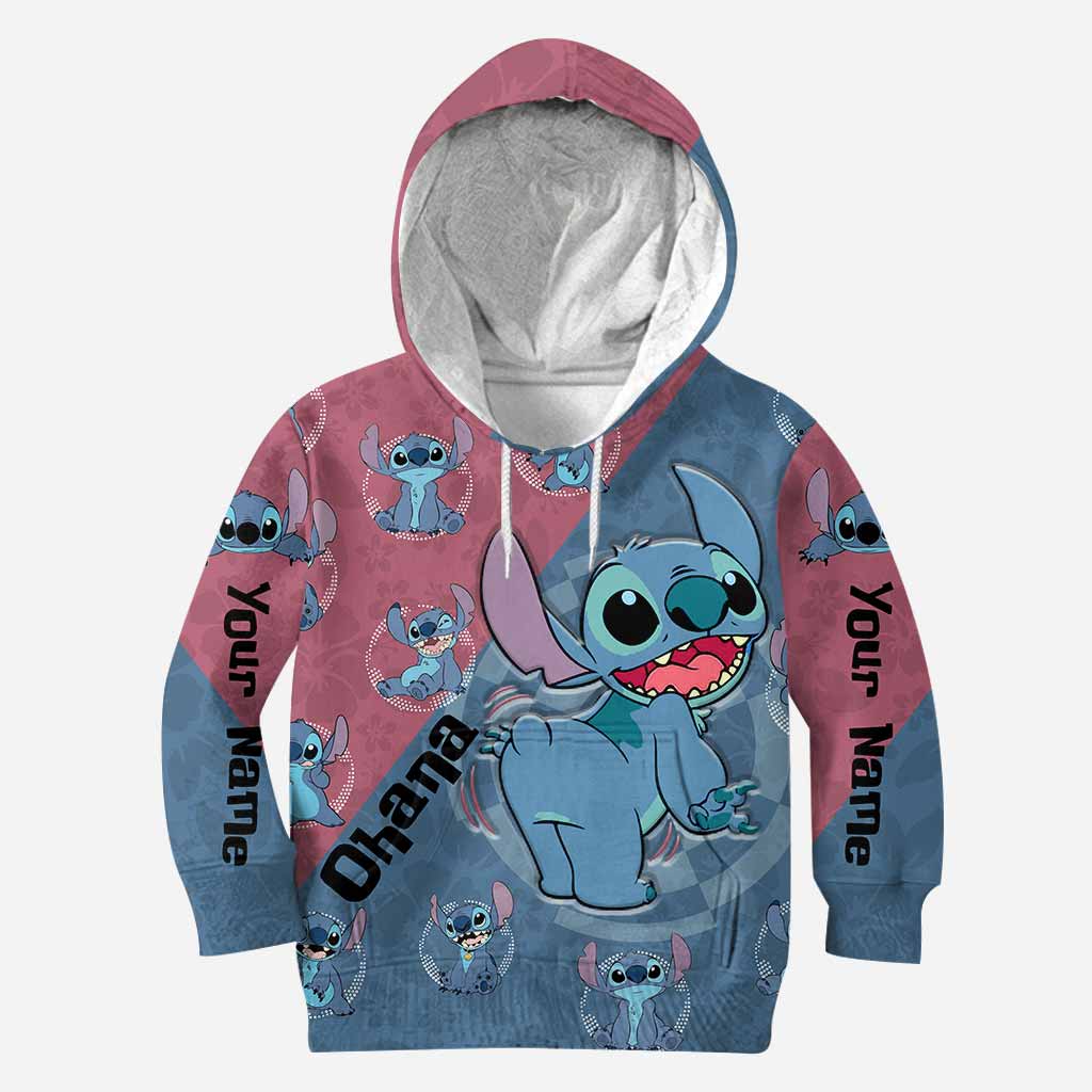 Personalized Ohana Hoodie Custom Name All-Over Print Gift All Over Shirt GradoCreations