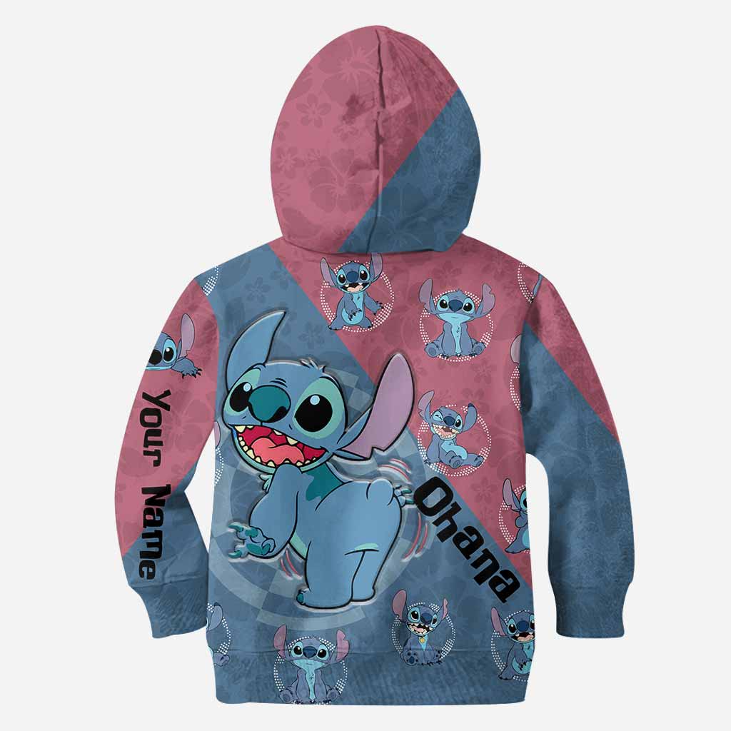 Personalized Ohana Hoodie Custom Name All-Over Print Gift All Over Shirt GradoCreations