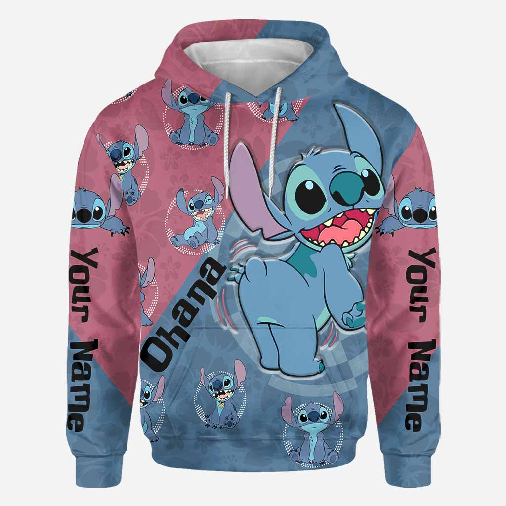 Personalized Ohana Hoodie Custom Name All-Over Print Gift All Over Shirt GradoCreations