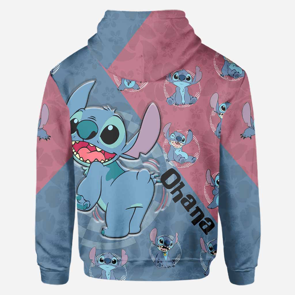 Personalized Ohana Hoodie Custom Name All-Over Print Gift All Over Shirt GradoCreations