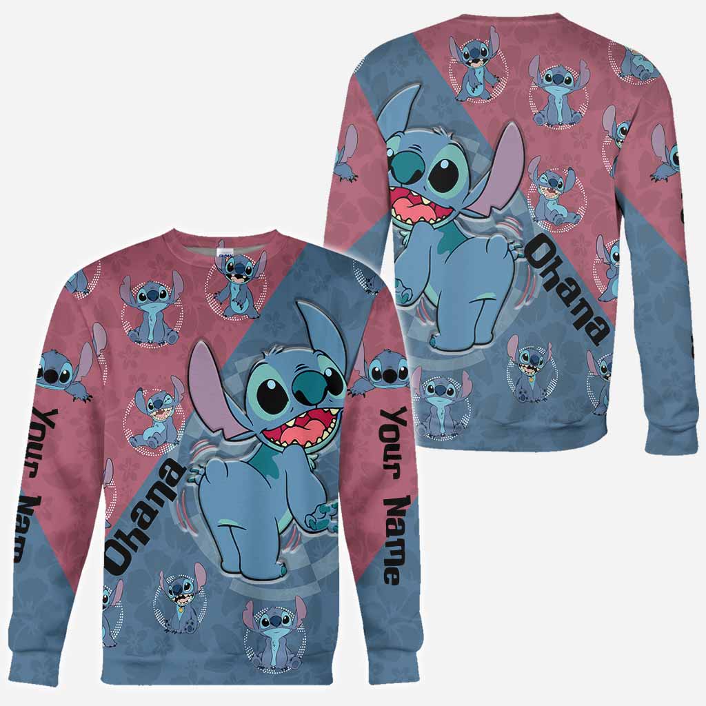 Personalized Ohana Hoodie Custom Name All-Over Print Gift All Over Shirt GradoCreations