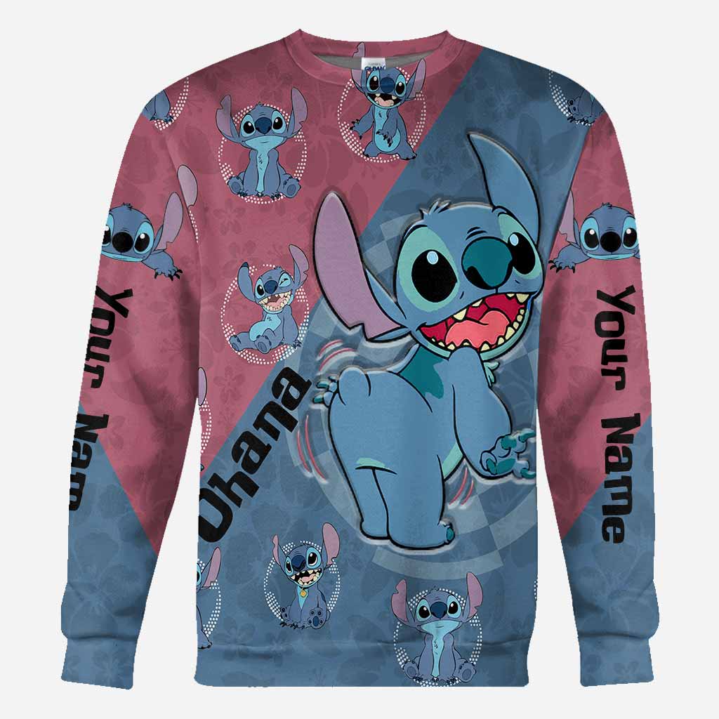 Personalized Ohana Hoodie Custom Name All-Over Print Gift All Over Shirt GradoCreations